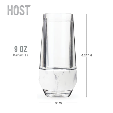 Host Champagne Freeze glasses gift-ready concept for any wine lover.