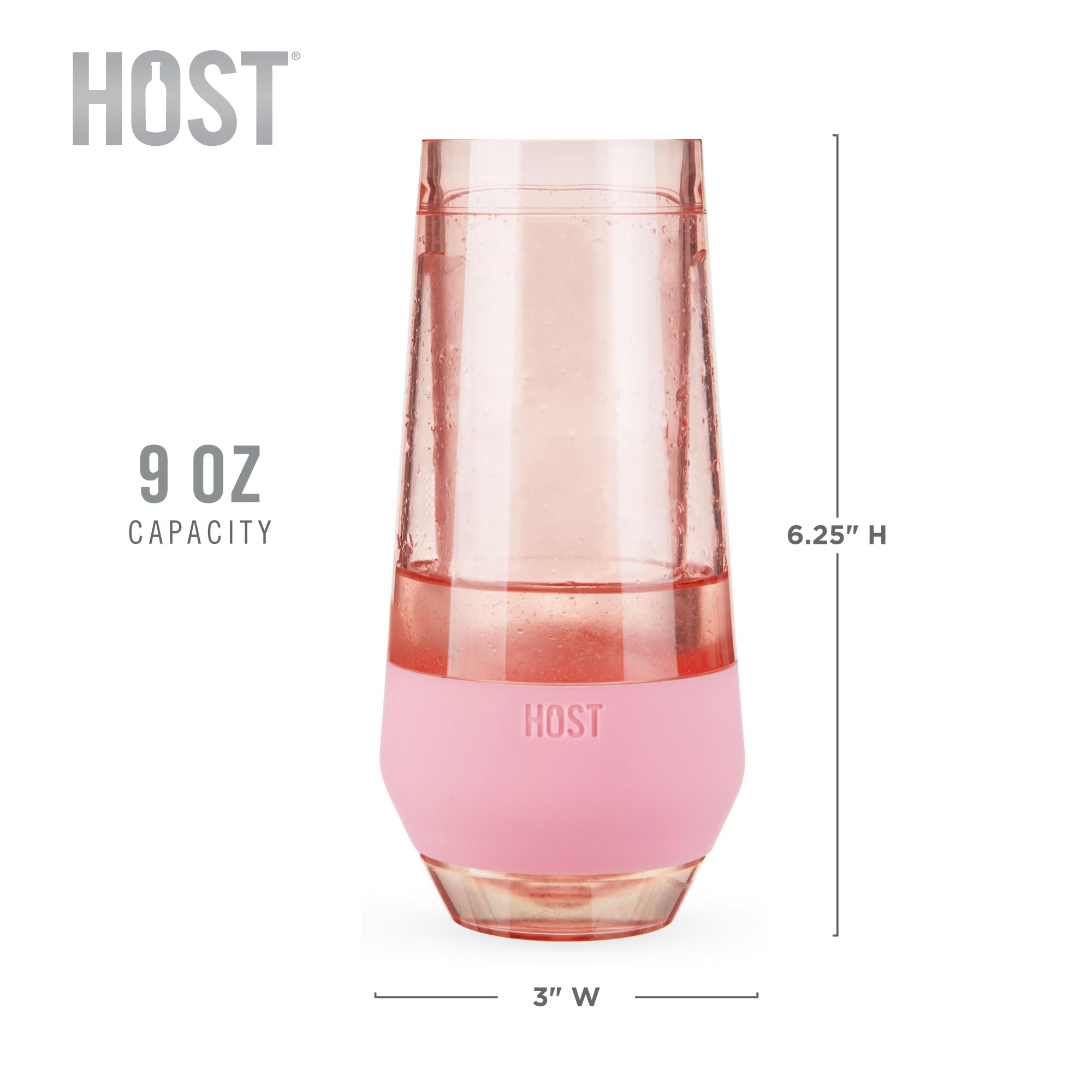 Mimosa, Bellini, and Prosecco options served in HOST Champagne Freeze