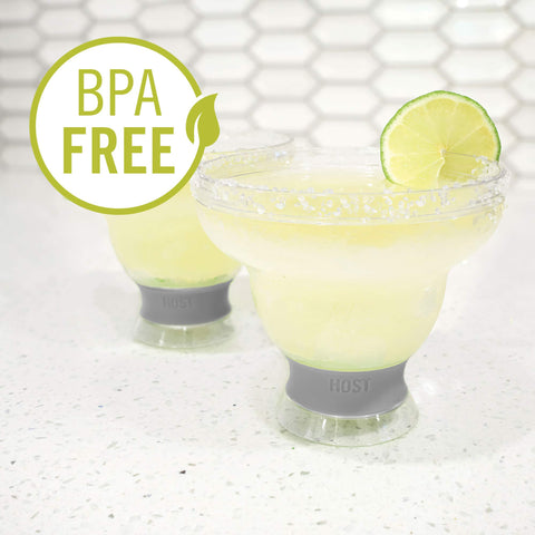 Host FREEZE margarita glasses are easy to hand wash after use