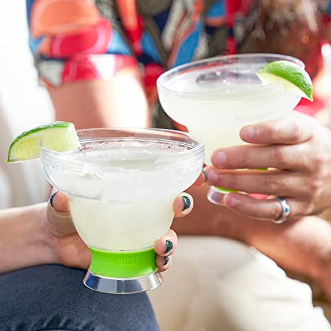 Host FREEZE margarita glasses set of 2 ready for patio parties