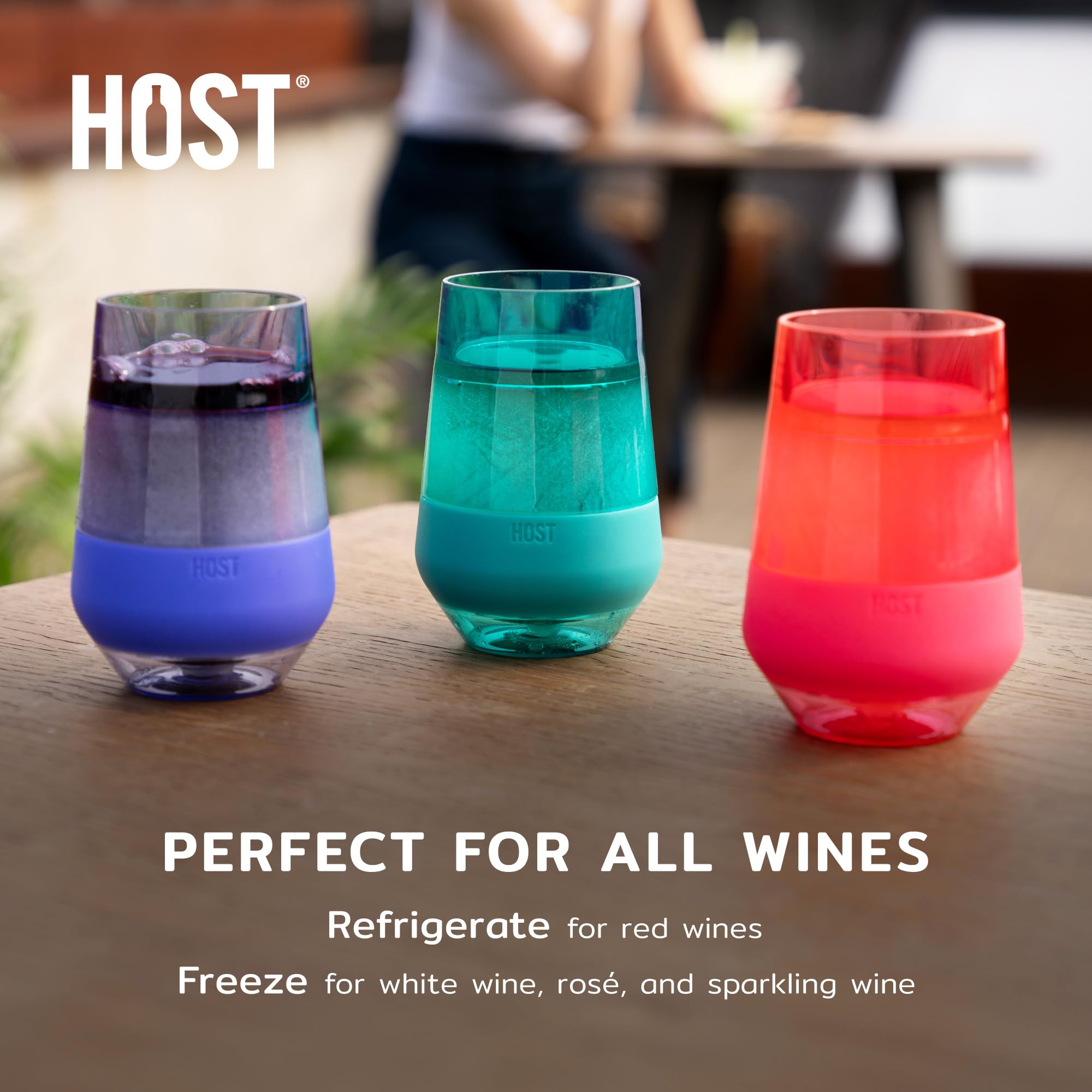 HOST Freeze XL in freezer demonstrates even cooling with gel technology