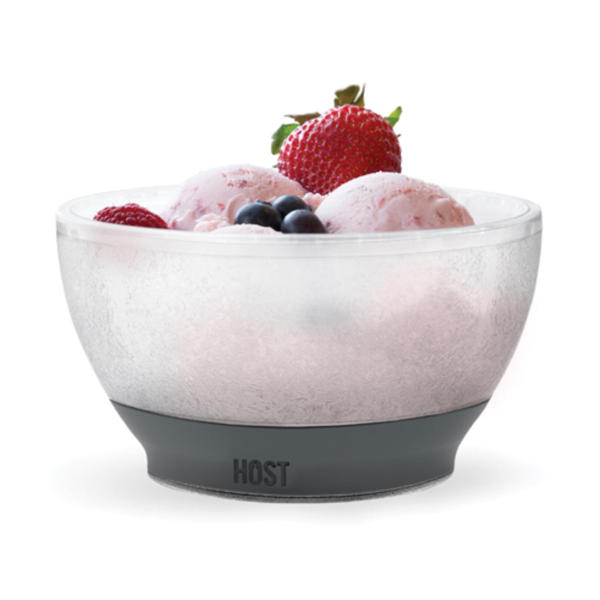 Host Ice Cream Freeze Bowl with double-walled design keeps dessert cold for hours.