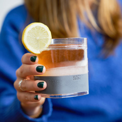 Host Whiskey Freeze glass made with BPA-free plastic for safe sipping.