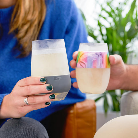 Host Wine Freeze presented as hand-wash-only care.