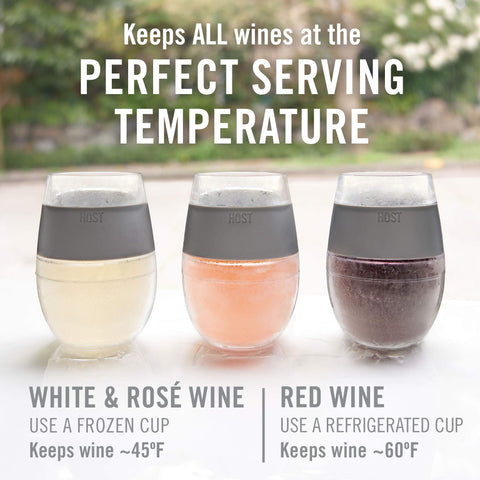 HOST Wine Freeze cup chills white wine to ideal range
