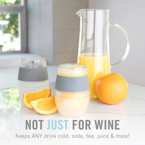 Host Wine Freeze Cup Set Mint holds 8.5 ounces of wine