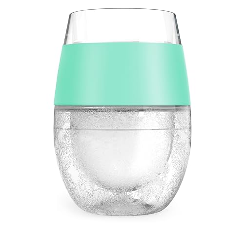 Host Wine Freeze Cup Set Mint easy to hold while sipping
