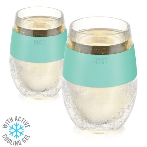 Host Wine Freeze Cup Set Mint ideal for outdoor use at parties
