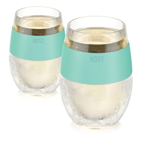 Host Wine Freeze Cup Set Mint packaging shown for gifting and quick temperature control