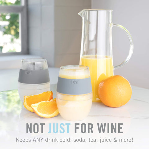 Host Wine Freeze insulated silicone band provides comfortable grip