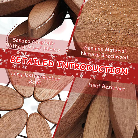 Hot dishes resting on the trivet tree demonstrate heat protection for surfaces.