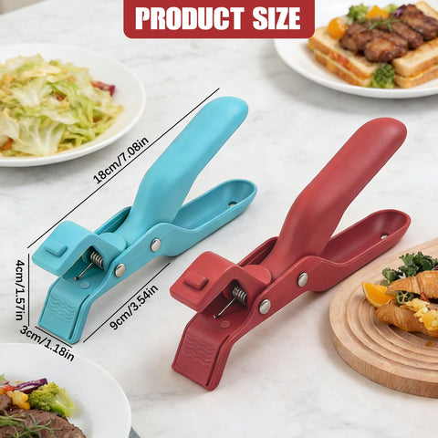 4PCS Hot Plate Gripper Tongs durable kitchen tool for daily use