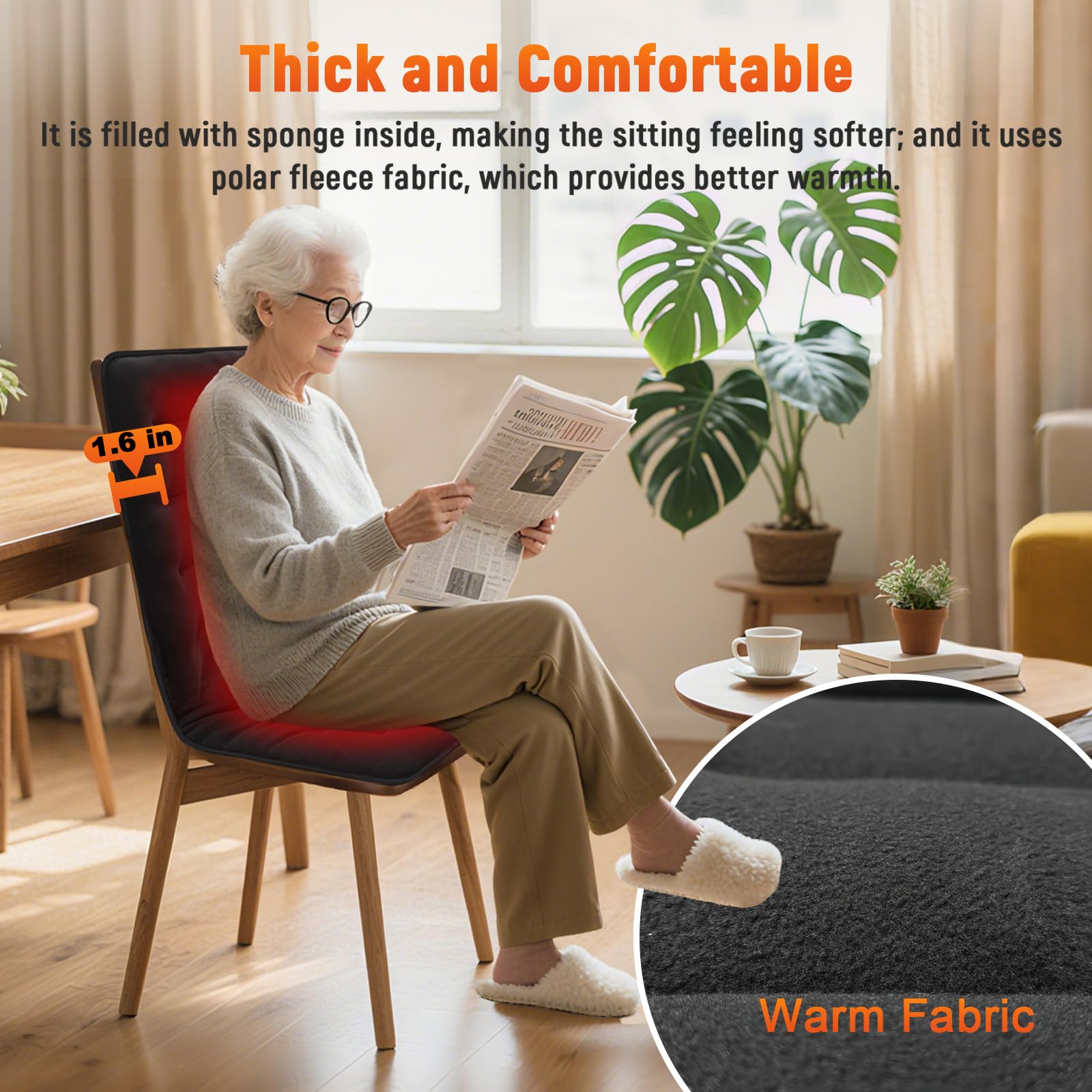 HotCalyto 7-level temperature control demonstrates personalized warmth for long workdays.