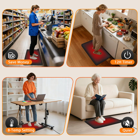 HotCalyto ergonomic 1.2-inch foam pad supports daily tasks.