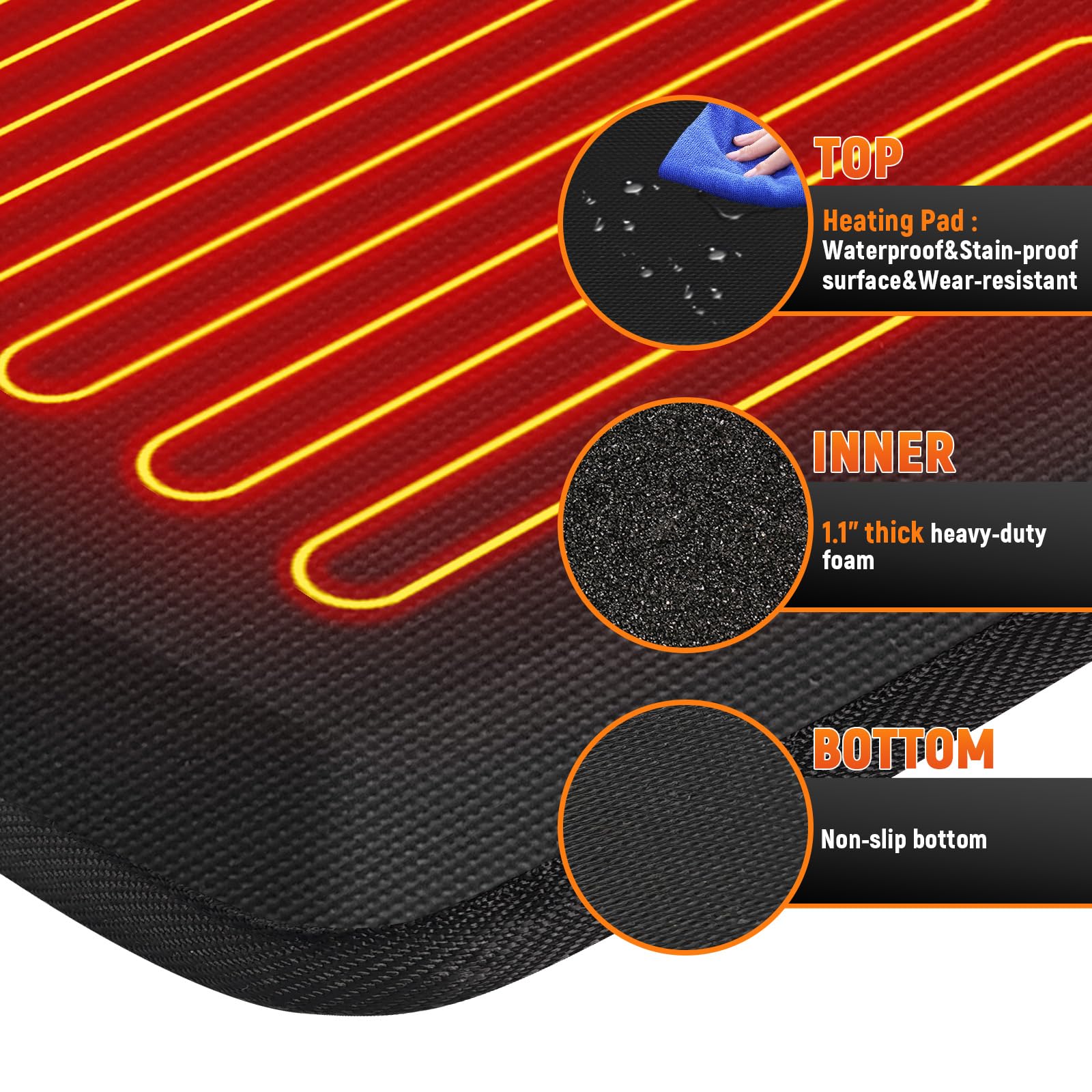 HotCalyto mat suited for office, kitchen, and home use.