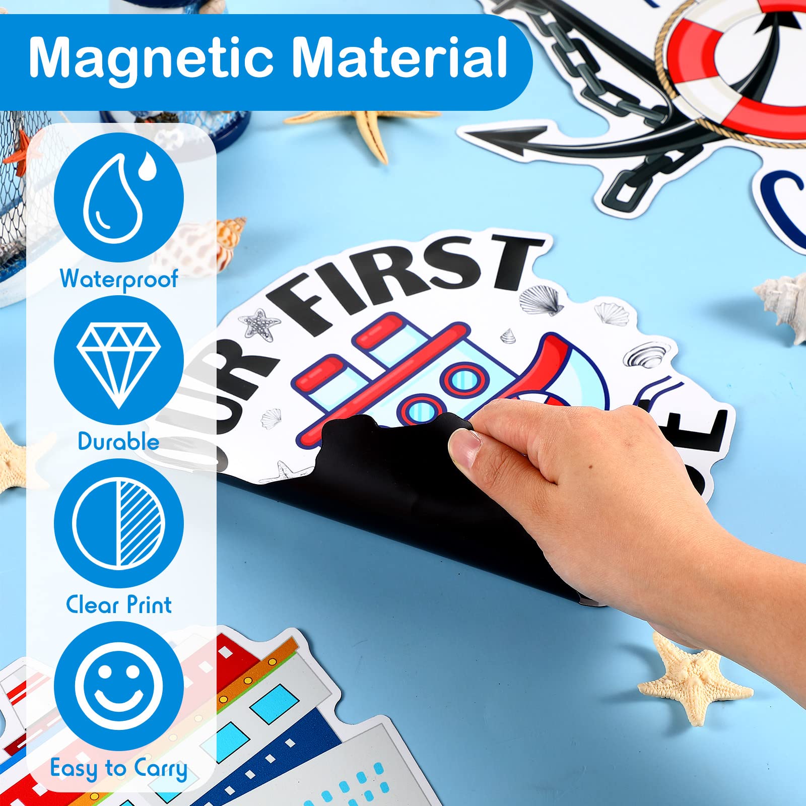 Hoteam door magnets for fridge or car, lightweight and portable
