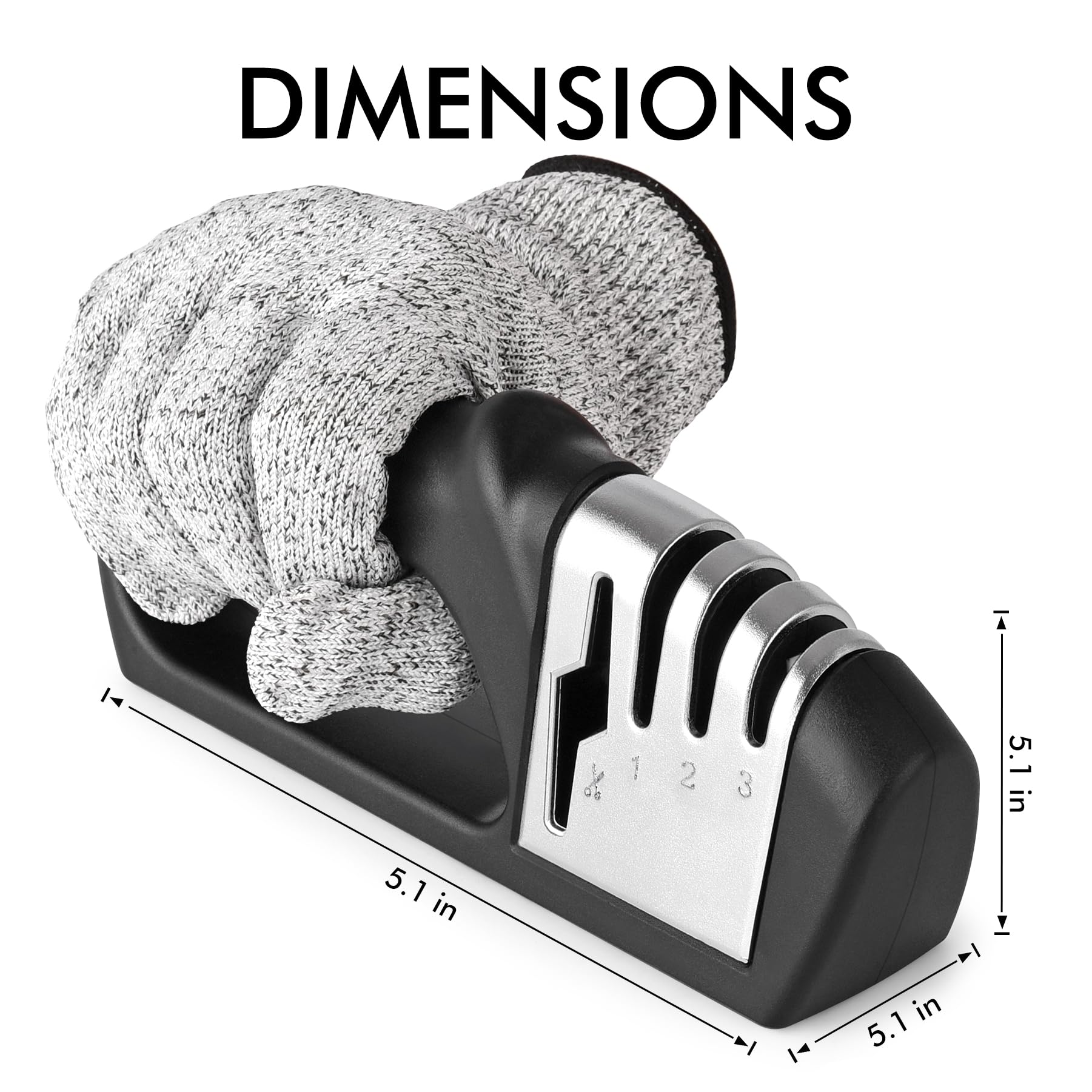 HOTEC 4in1 sharpener stage two ceramic stone refines blades smoothly.