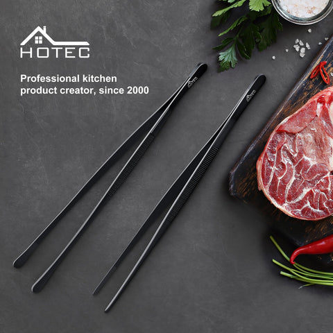 HOTEC Kitchen Tweezers easy-clean design for quick maintenance.