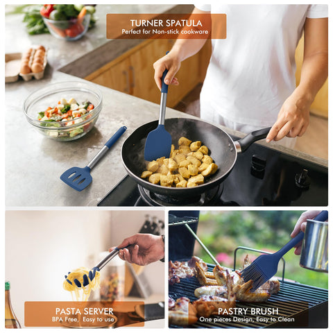 HOTEC dishwasher-safe utensils simplify cleanup after meals.
