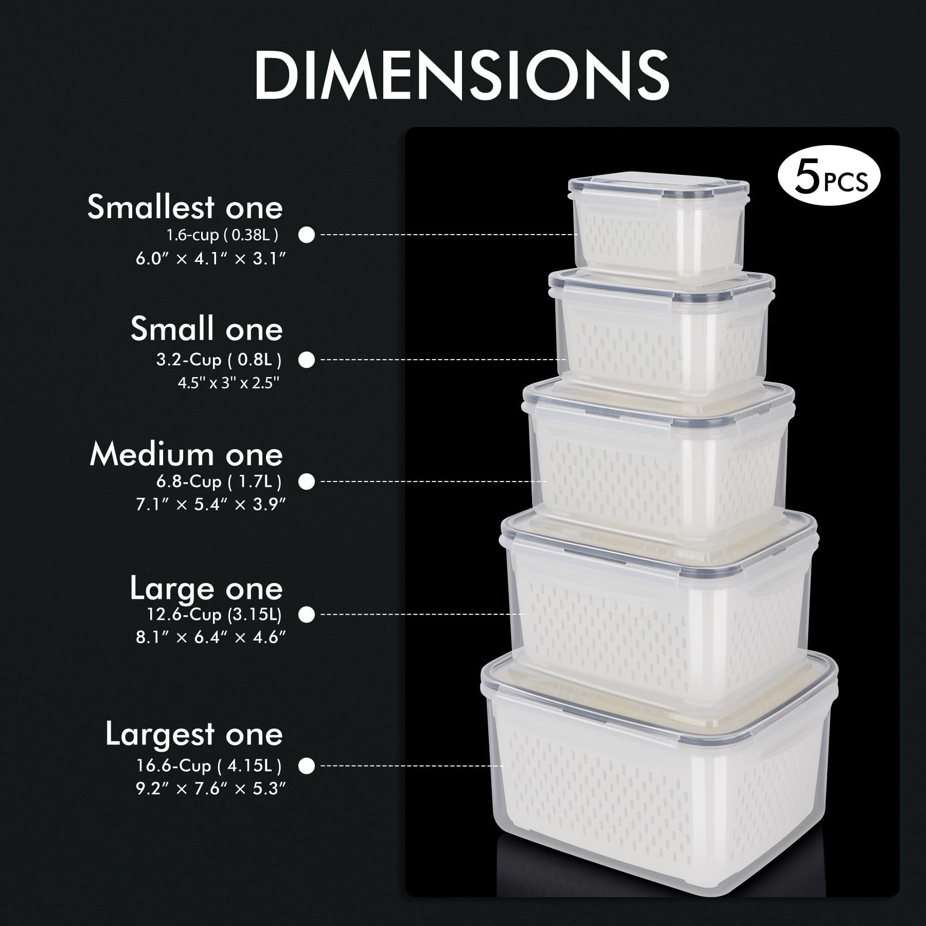 HOTEC leak-proof containers prevent spills and keep foods fresh.