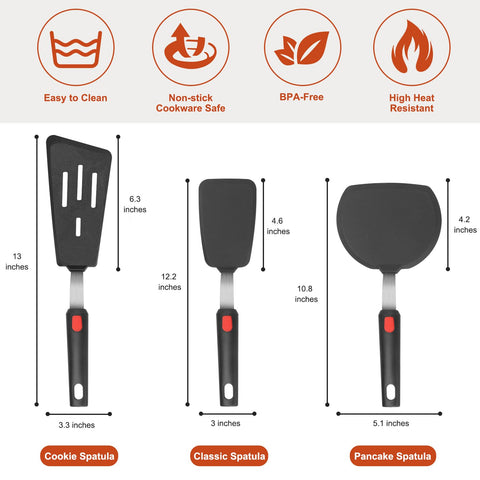 Hotec heat-resistant spatula endures up to 600°F for high-heat cooking