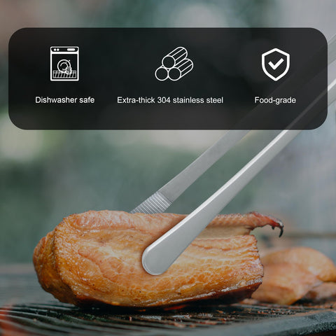 HOTEC tweezers are dishwasher safe for easy cleanup after cooking.