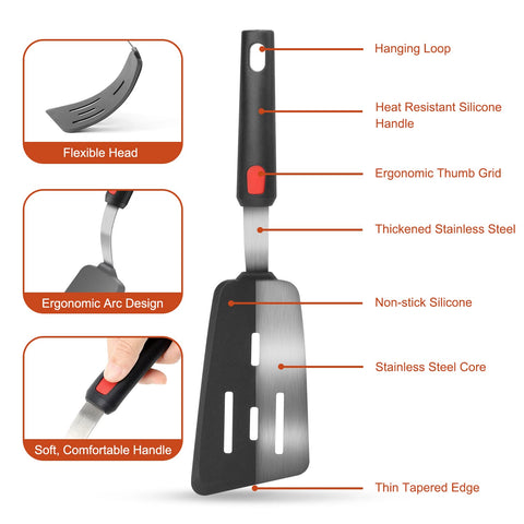 HOTEC dishwasher safe spatulas simplify cleanup after cooking