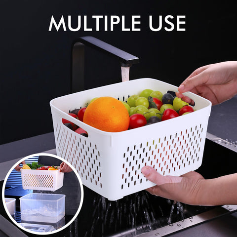 HOTEC stackable design saves fridge and cabinet space.