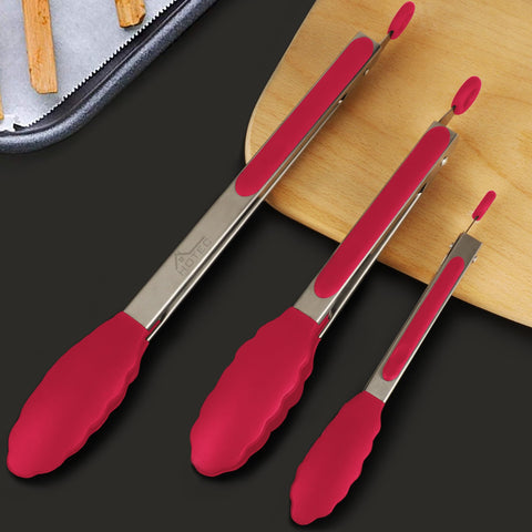 HOTEC dishwasher-safe red easy cleanup after cooking.