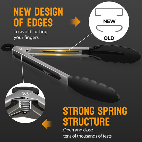 Hotec tongs ideal for salads, veggies, and bacon.
