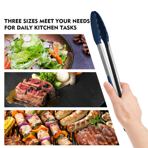 HOTEC tongs are dishwasher-safe for quick cleanup after meals.