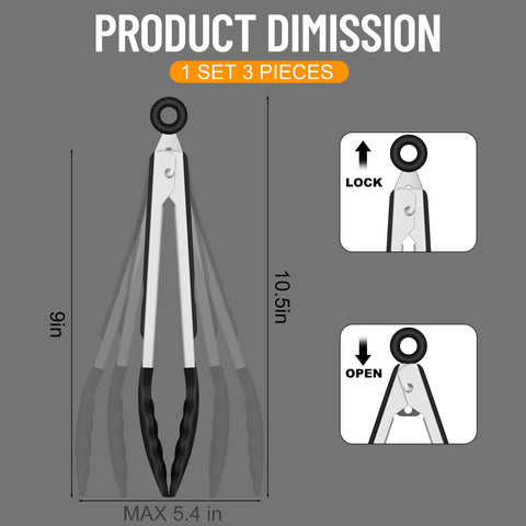 Hotec tongs showing locking mechanism for easy storage.