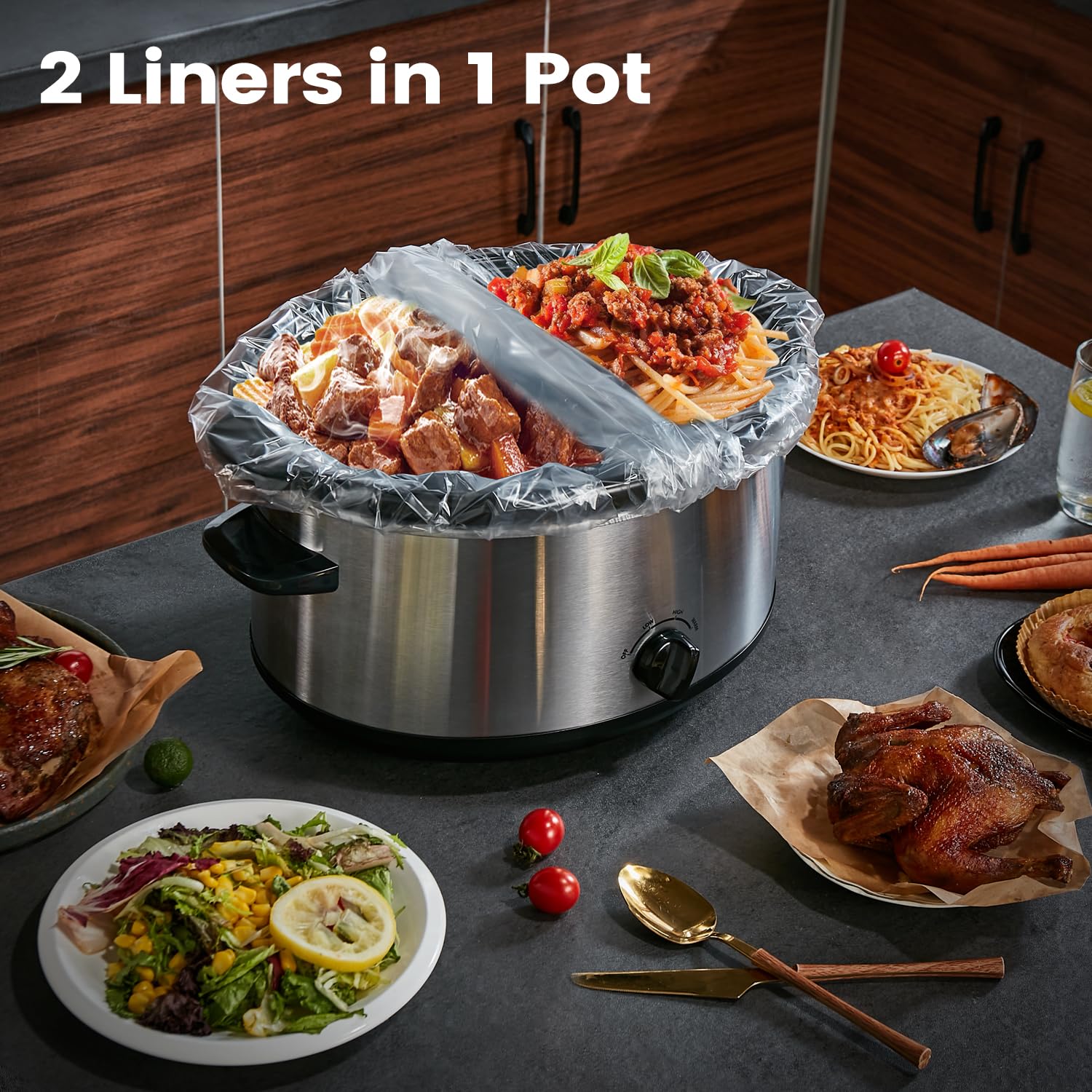 Hotensil two liners enable dual-dish simmering and multitask meals.