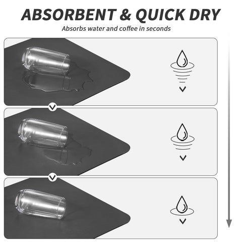 HotLive anti-slip rubber backing keeps cups secure on the counter.