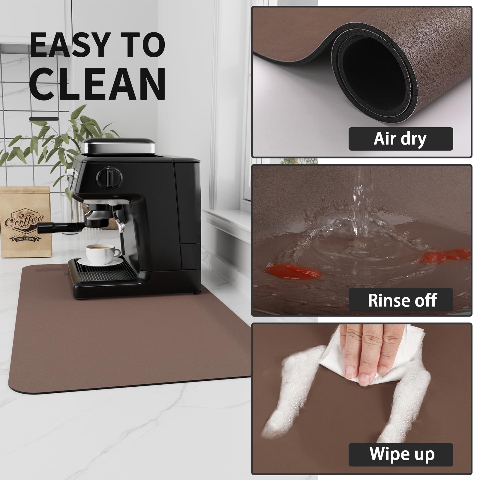 HotLive coffee mat is versatile, functioning also as a pet food pad.