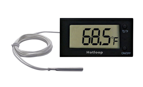 Hotloop Digital Oven Thermometer LCD display shows real-time oven temperature.