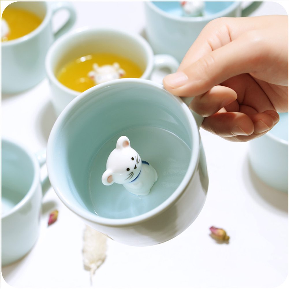 Hotmiss 3D cow mug, hand-painted, a delightful surprise for friends