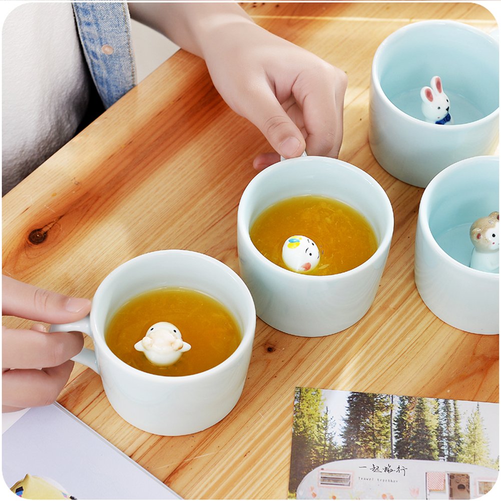 Hotmiss ergonomic handle mug with comfy grip for easy sipping