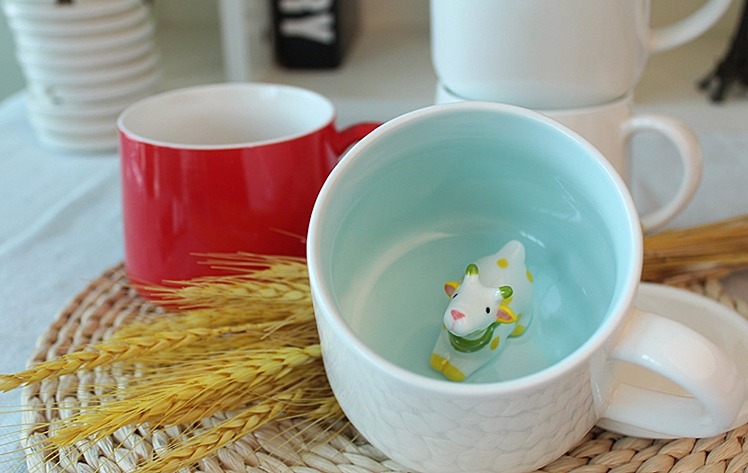 Hotmiss gift-ready pig-pattern mug, a charming surprise for celebrations