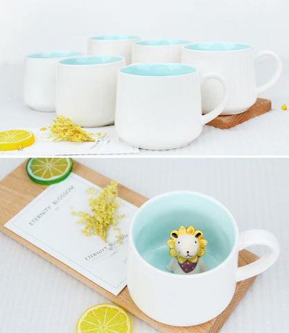 Hotmiss kawaii ceramic mug ideal for coffee lovers, 12 oz