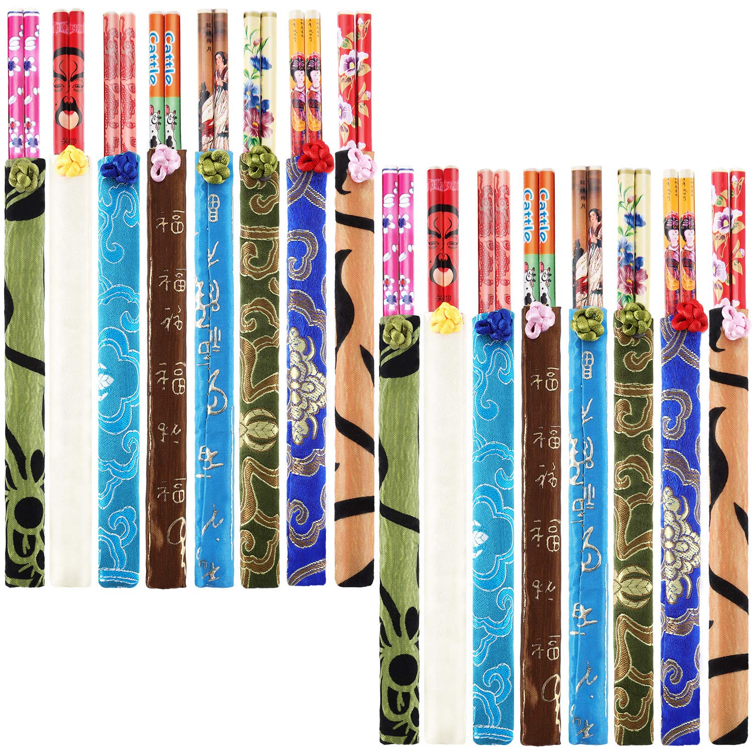 Hotop bamboo chopsticks 20-pairs with smooth surface for comfortable daily dining