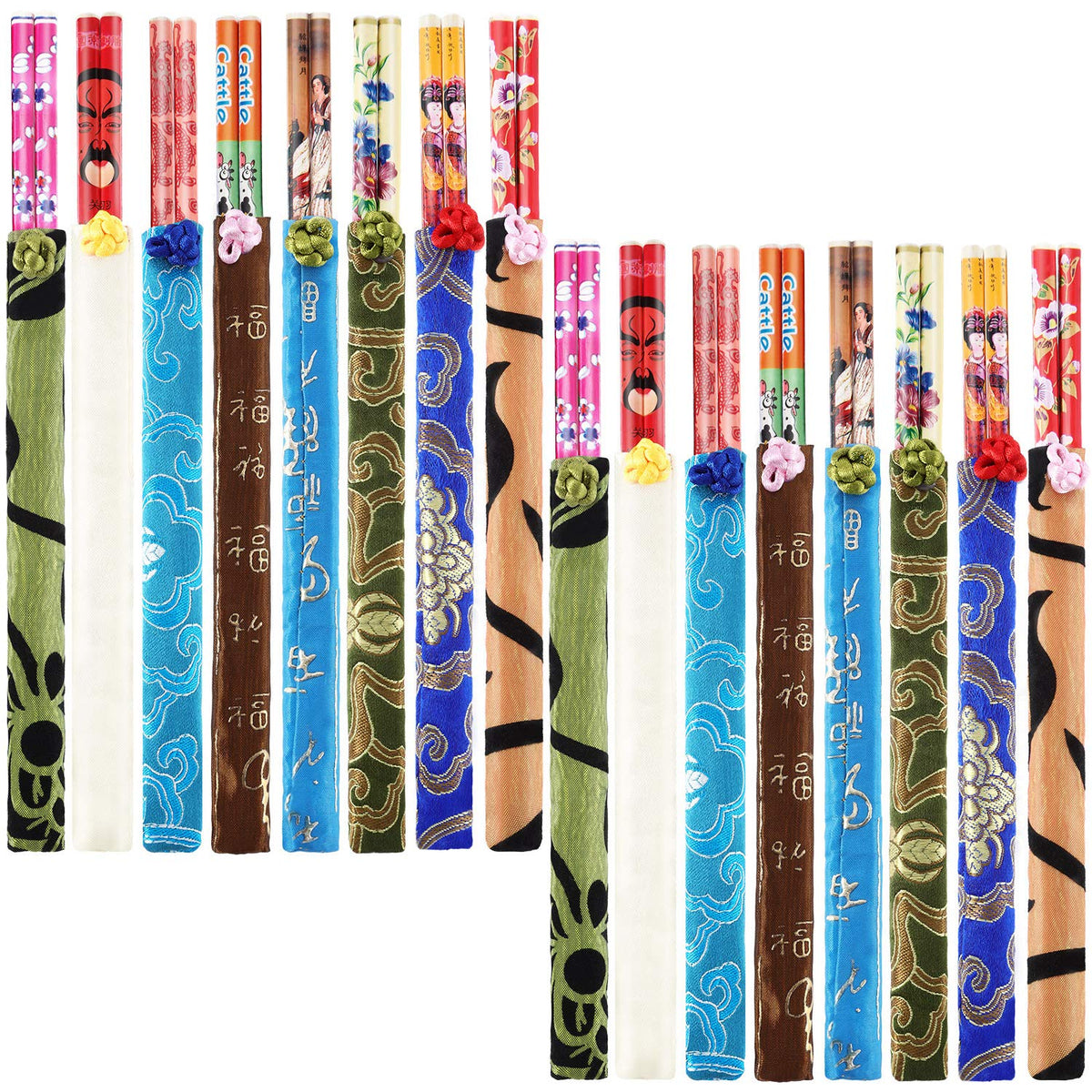Hotop bamboo chopsticks 20-pairs with smooth surface for comfortable daily dining