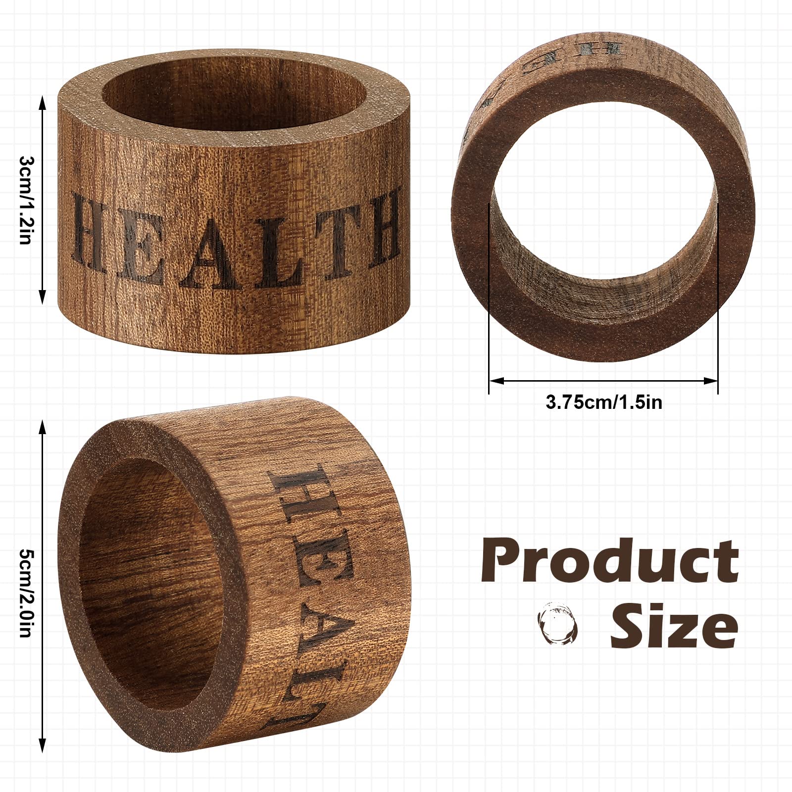 Hotop farmhouse style napkin holders complement any table setting