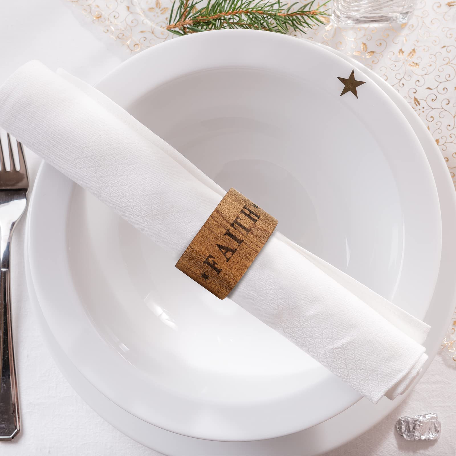 Hotop laser engraved Christmas blessings enhance guest experience