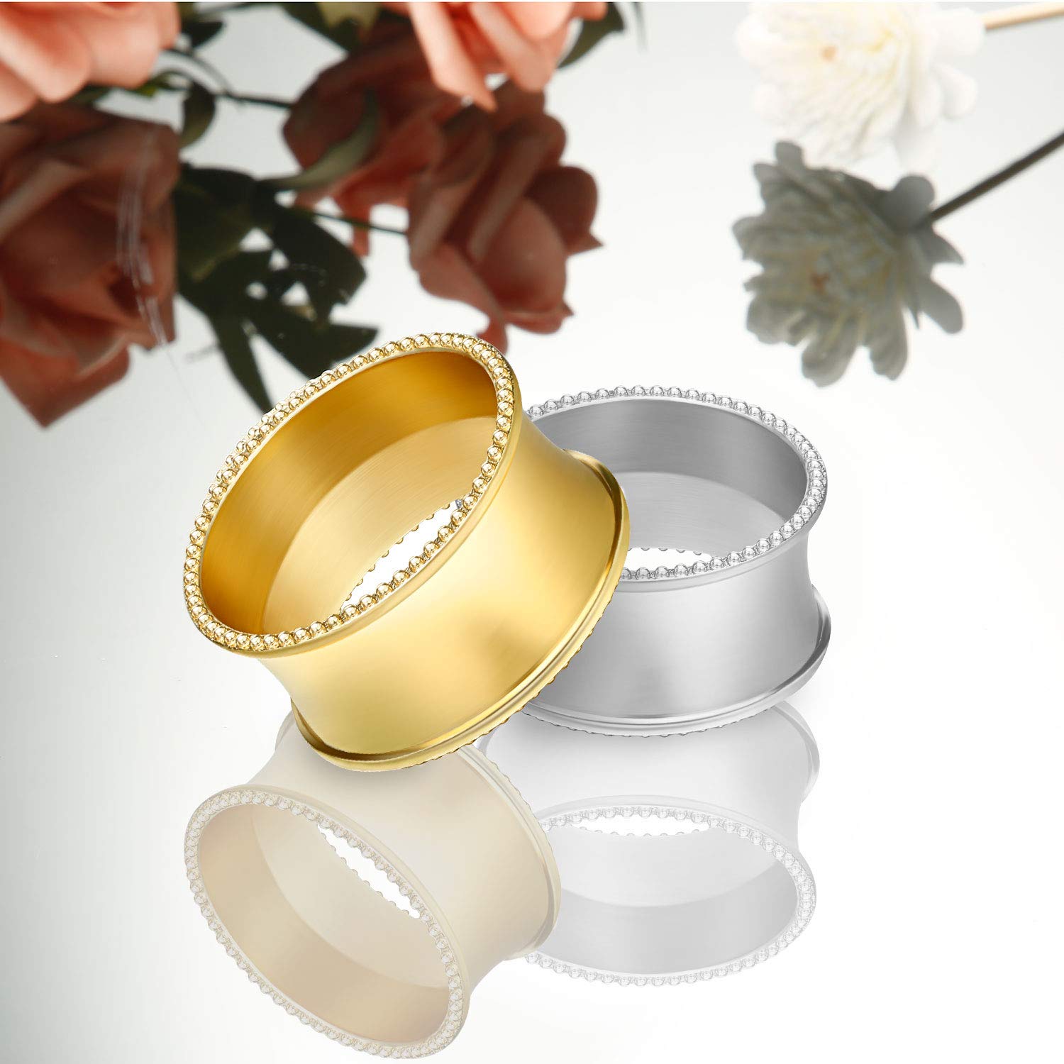 Hotop napkin rings set enhances weddings and festive parties