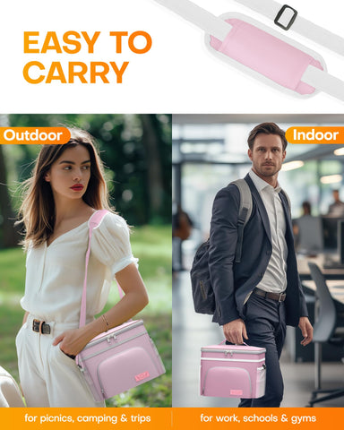HOTOR insulated cooler bag with durable Oxford fabric for daily use.