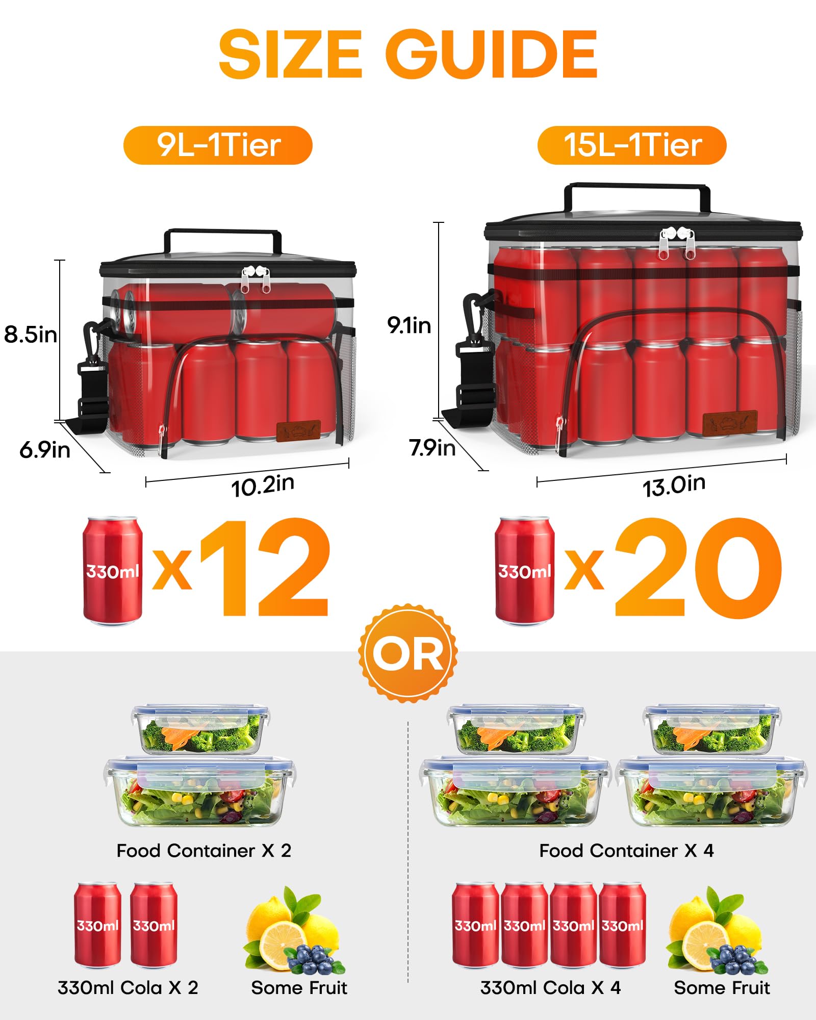 HOTOR lunch bag with adjustable strap for comfortable everyday commutes.