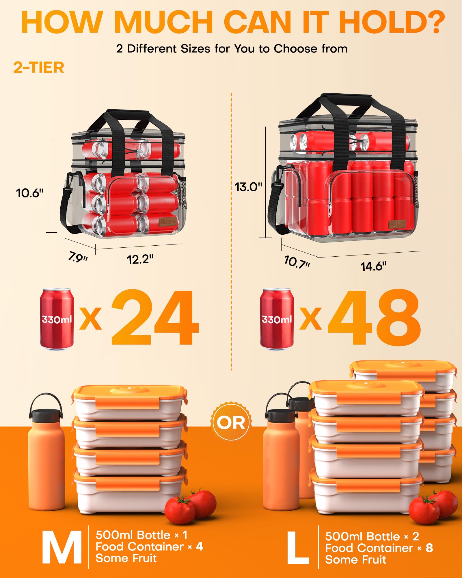 HOTOR leak-proof lining prevents spills during transportation of liquids.