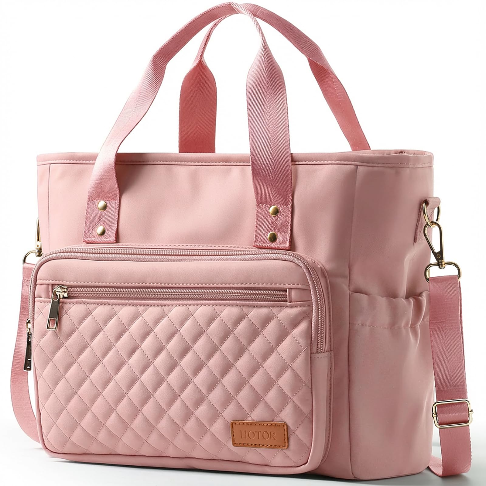 HOTOR Lunch Box for Women shows a spacious main compartment for organized meals on the go.