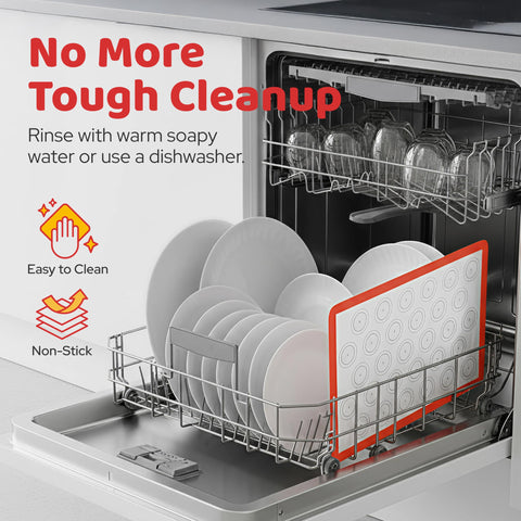 HOTPOP easy-clean non-stick surface simplifies post-bake cleanup